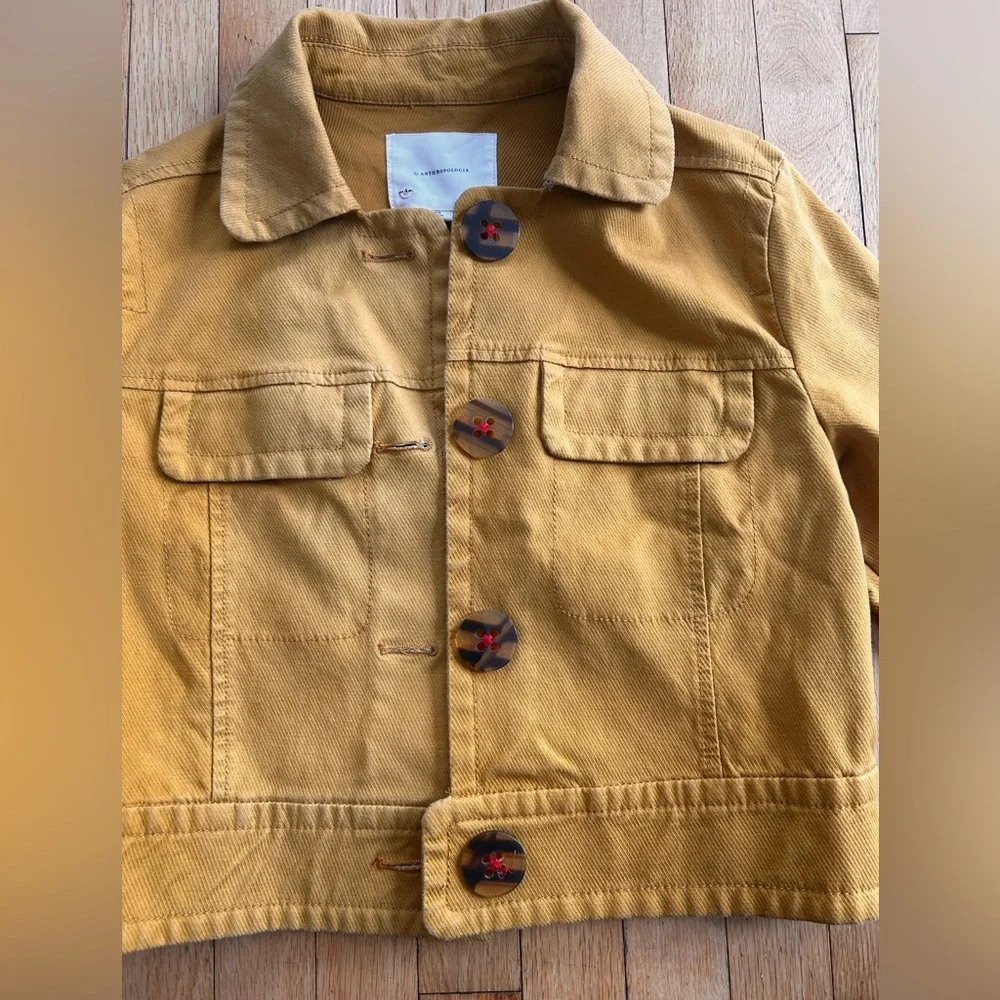 Nora Flounce Sleeve Jacket Anthropologie sz M - Picture 8 of 16